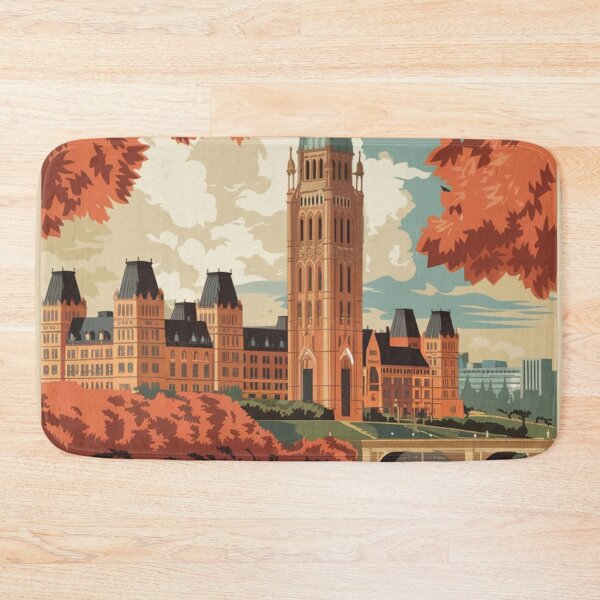 Item preview, Ottawa Vintage Travel Poster designed and sold by TravelerRat.