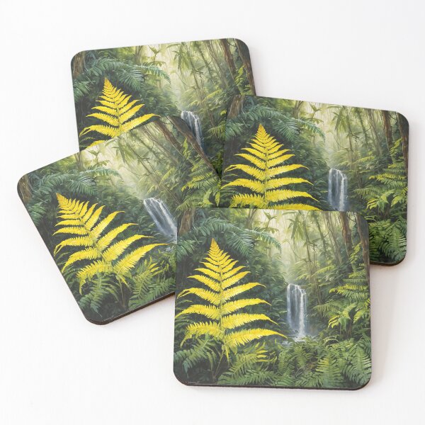 Item preview, Yellow fern designed and sold by lauriclf.