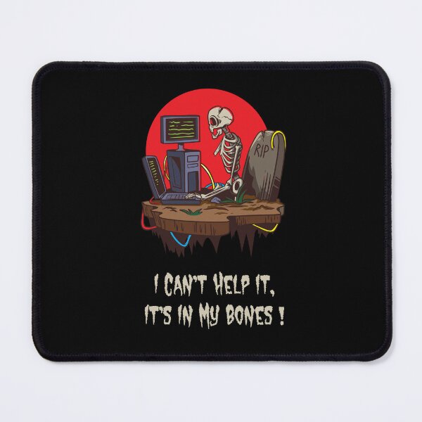Item preview, Skeleton Computer Nerd Gaming Halloween scary designed and sold by kammoe.