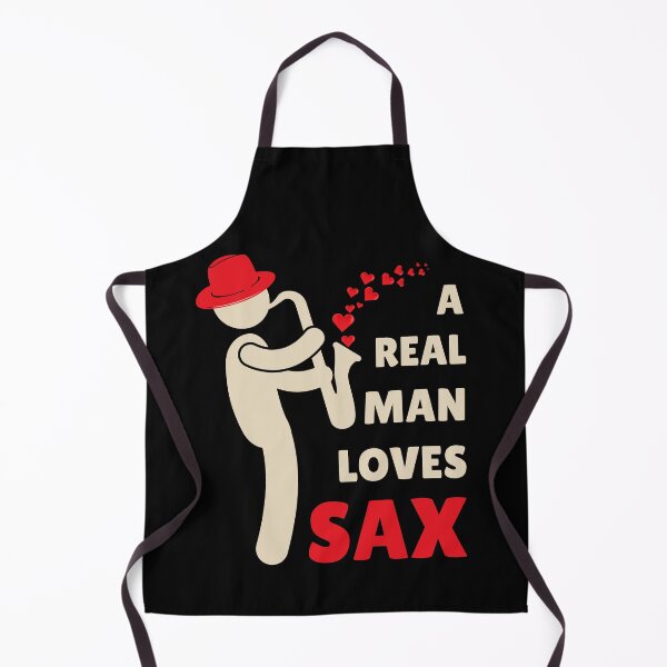 Item preview, A Real Man Loves Sax Funny Saxophonist designed and sold by Anniko Art Studio.