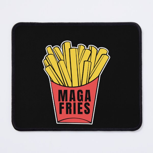 Aperçu de l'œuvre Maga Fries, des frites amusantes et Trump créée et vendue par Lady-Frost.