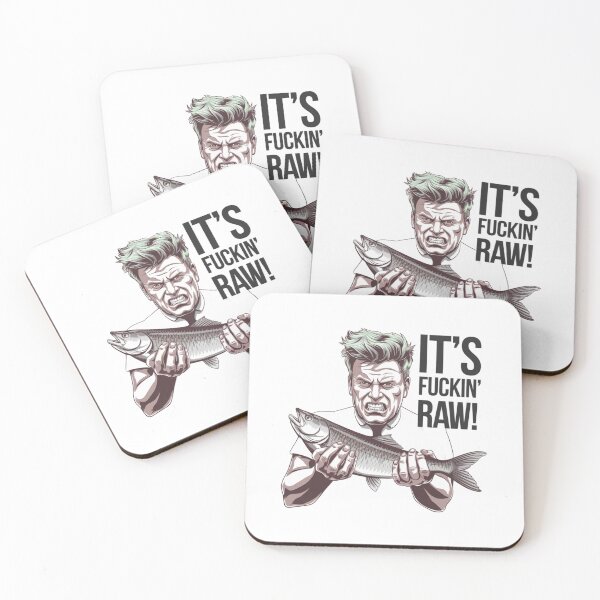 Item preview, It's raw, fish, chaos, cuisine, chef, funnyfits70, Humor, Funny,  designed and sold by FunnyFits70.