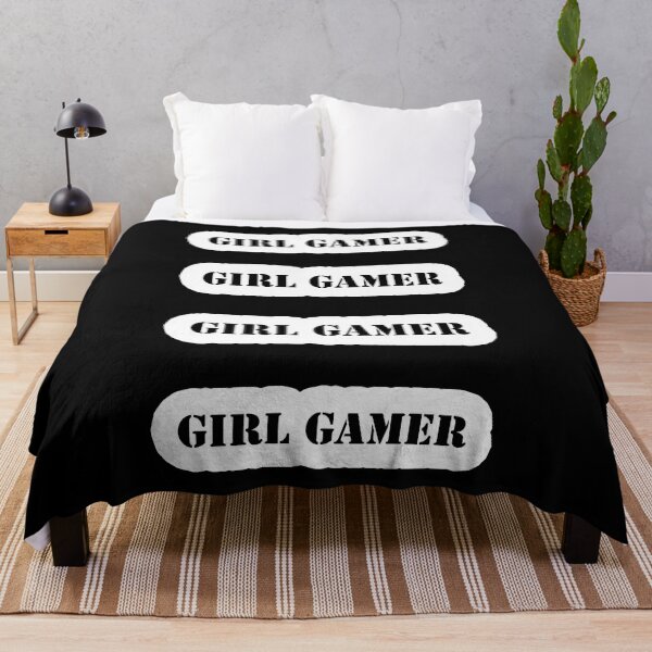 Item preview, Girl Gamer Words x 4 Black Text on White Background designed and sold by Beachy.