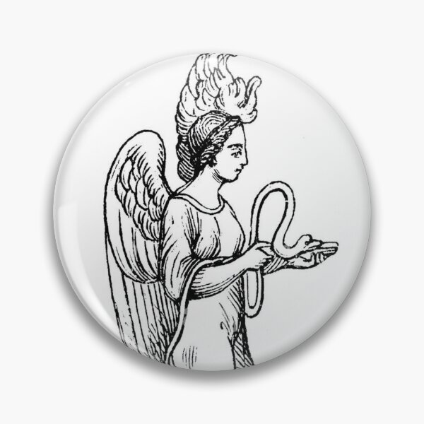 Item preview, Nemesis Goddess of Righteous Anger Vintage Art Drawing designed and sold by Earth Nature Creations.