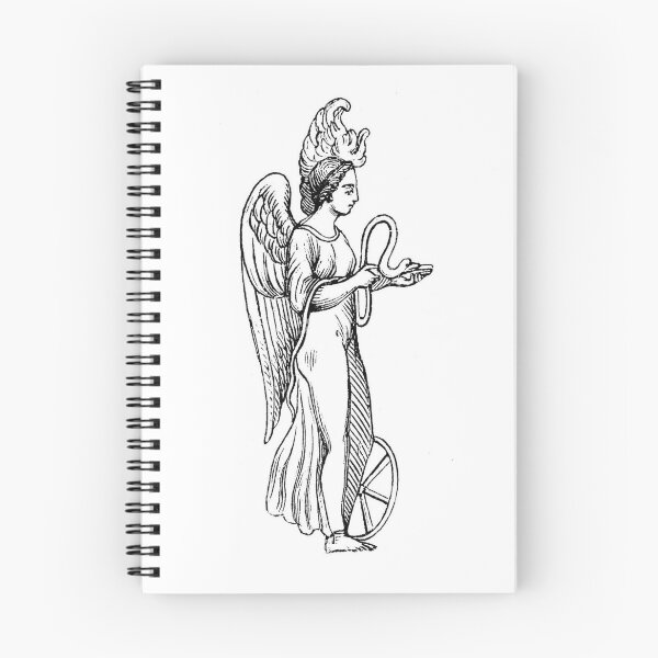 Item preview, Nemesis Goddess of Righteous Anger Vintage Art Drawing designed and sold by Earth Nature Creations.