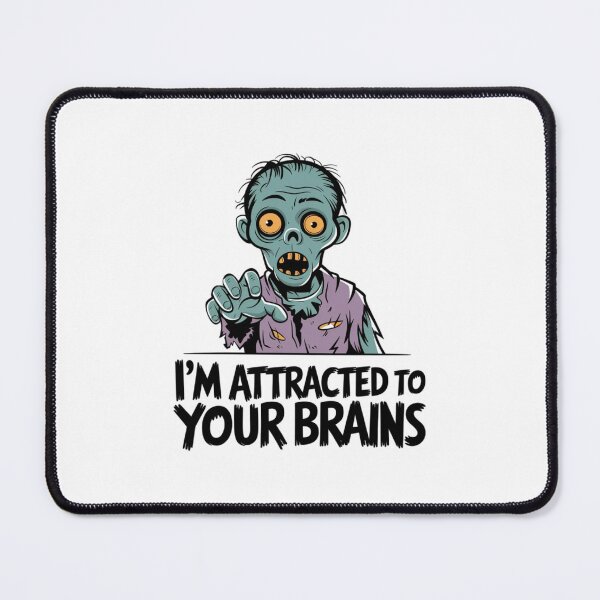 Item preview, Zombie, Brains, Attracted, Halloween,funnyfits70, Humor, Funny, designed and sold by FunnyFits70.