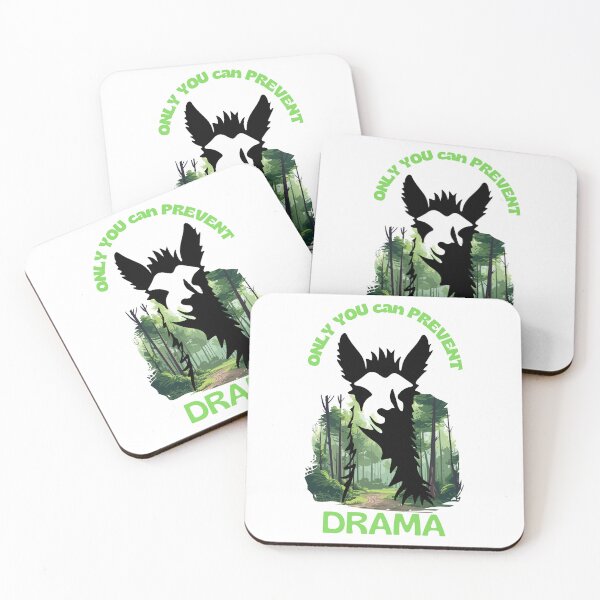 Item preview, Only You Can Prevent Drama,  Llama Lovers Sticker designed and sold by podlook.