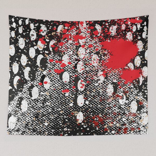 Item preview, Crimson Chaos, A Dance Between Order and Disorder, a  patterned abstract design. designed and sold by Art With Impact – Statement Art & Apparel for Deep Thinkers.
