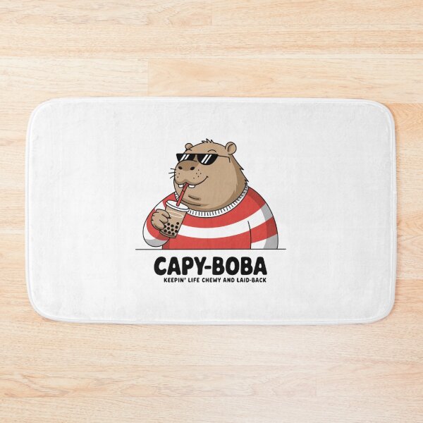 Item preview, Capybara, boba, drink, laid back, relax, funnyfits70, Humor, Funny,  designed and sold by FunnyFits70.
