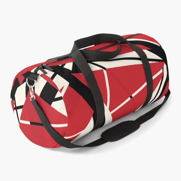 Aperçu de l'œuvre EVH : design à rayures authentiques (rouge) créée et vendue par leAnomis.