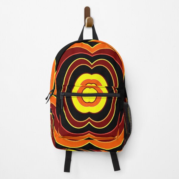 Item preview, Black, Red, orange and yellow abstract symmetrical design designed and sold by Stefrait-7.