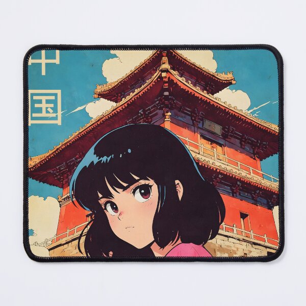 Item preview, Beijing China Retro Anime Girl 80s Vintage Travel designed and sold by Retro-Anime9.