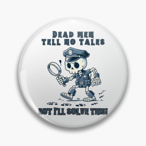 Item preview, Police Skeleton, Dead Serious Detective: Solving Crimes Beyond the Grave designed and sold by NicoDesignArt.