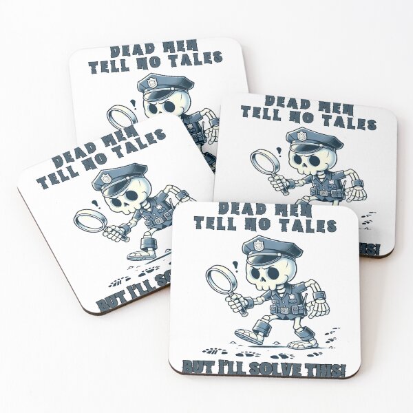 Item preview, Police Skeleton, Dead Serious Detective: Solving Crimes Beyond the Grave designed and sold by NicoDesignArt.