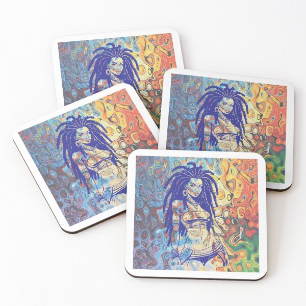 Item preview, Bold silhouette of a woman with dreadlocks. designed and sold by BenO63.