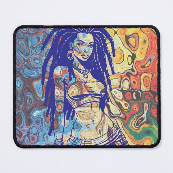 Item preview, Bold silhouette of a woman with dreadlocks. designed and sold by BenO63.