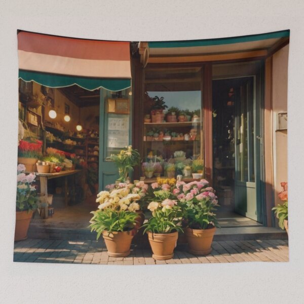 Item preview, Blooming Magic Outside the Flower Shop designed and sold by BlareBlare.