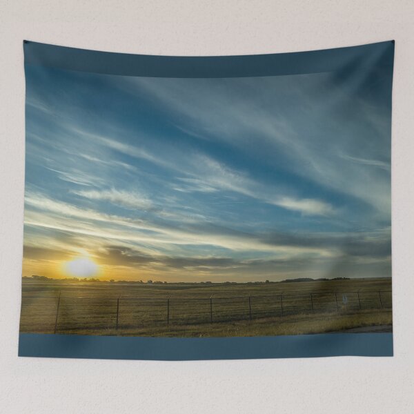 Item preview, Northern Oklahoma Country Sunrise Near Jet designed and sold by Debra Martz.