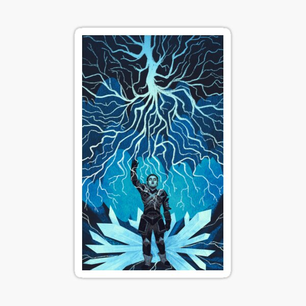 Item preview, Dragon Age : The Veilguard tarot - Veiltober, day 24, Lyrium designed and sold by maia-beans.