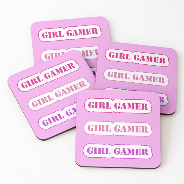 Item preview, Girl Gamer Words x 3 Girly Colors Text and Outline designed and sold by Beachy.