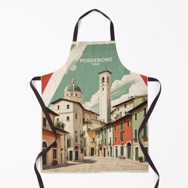 Item preview, Pordenone Italy Vintage Poster Tourism designed and sold by TravelersGems.