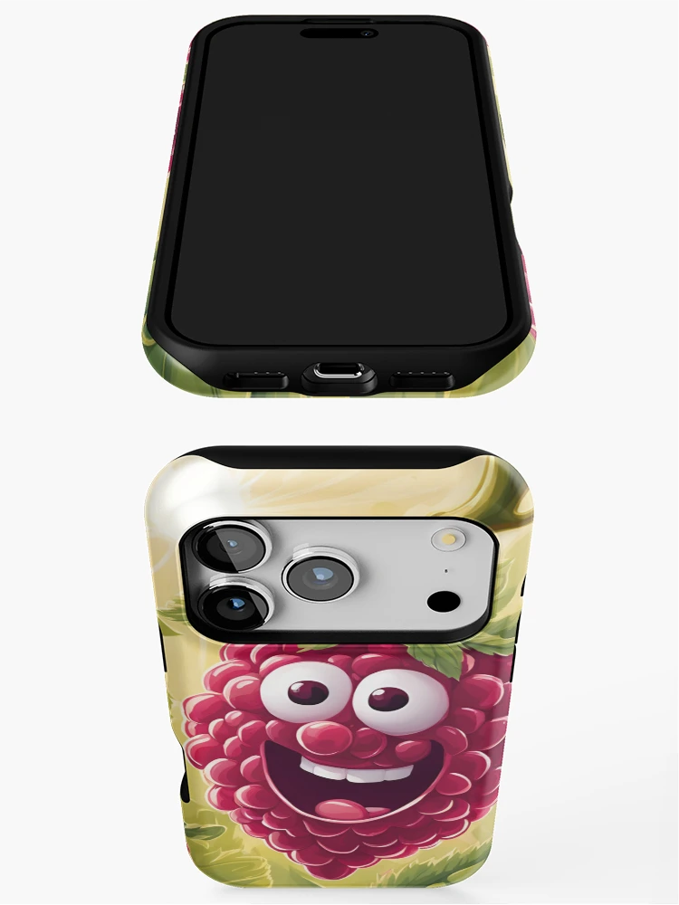 Thumbnail 3 of 4, iPhone Case, Cuty Raspberry designed and sold by Gina-Rosa.