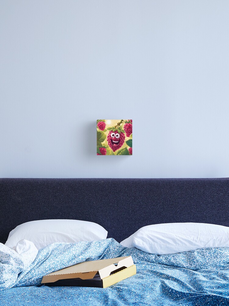 Thumbnail 2 of 3, Canvas Print, Cuty Raspberry designed and sold by Gina-Rosa.