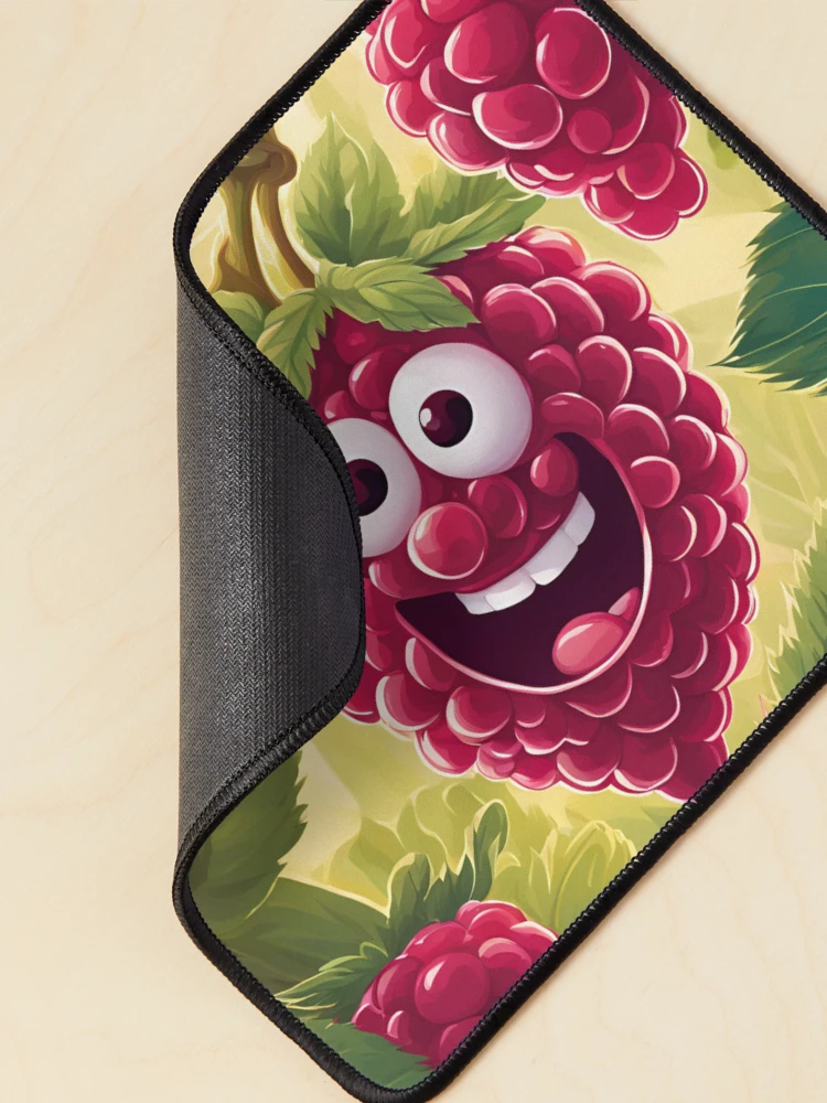 Thumbnail 2 of 5, Mouse Pad, Cuty Raspberry designed and sold by Gina-Rosa.
