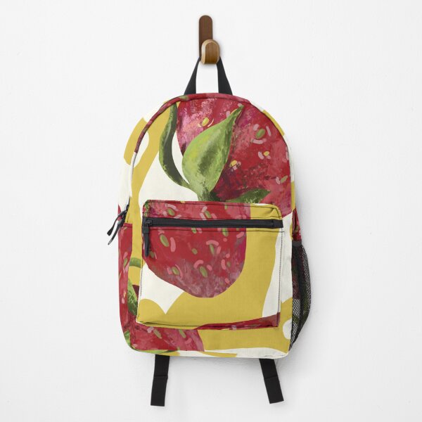 Item preview, Strawberries red bright on a yellow background with white spots designed and sold by Valeripva.