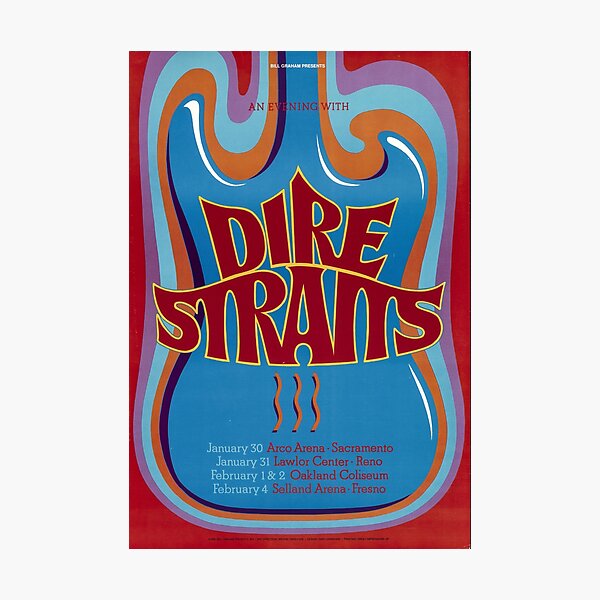 Item preview, Vintage retro rock concert poster designed and sold by colliophoto.