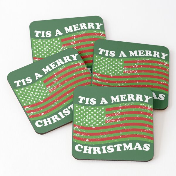 Item preview, usa flag with christmas colors designed and sold by Starstacks.