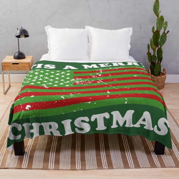 Item preview, usa flag with christmas colors designed and sold by Starstacks.