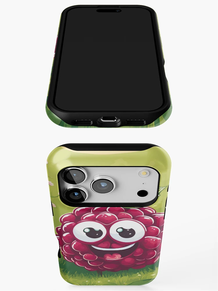 Thumbnail 3 of 4, iPhone Case, Cuty Raspberry designed and sold by Gina-Rosa.