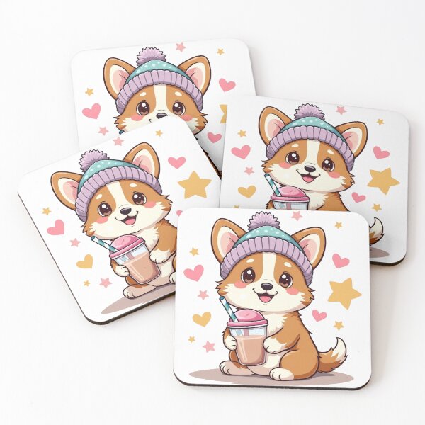 Artikelvorschau, Bubble Tea Corgi entworfen und verkauft von jkrphoto.