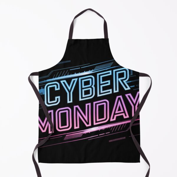 Item preview, A sleek design featuring bold "Cyber Monday" text in neon colors designed and sold by Tchoice.