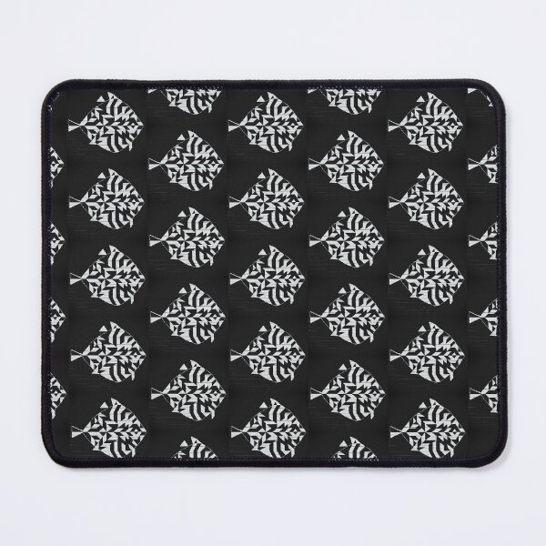 Item preview, fish, fishing, angler, flounder, crazy fish, white, black designed and sold by JoannaLasGalery.