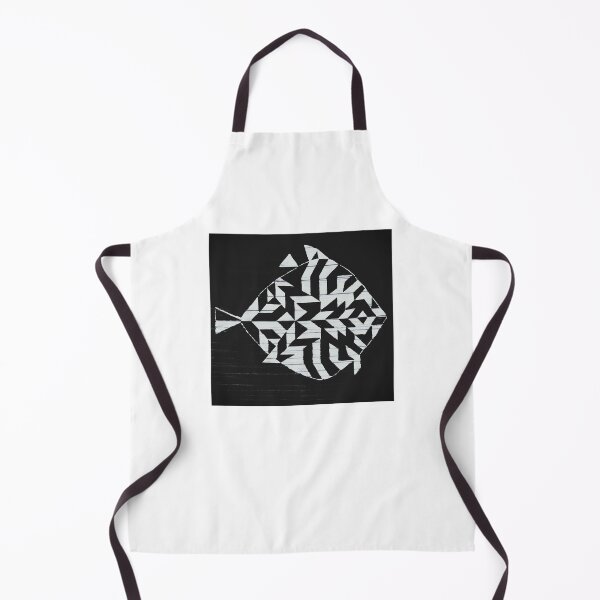 Item preview, fish, fishing, angler, flounder, crazy fish, white, black designed and sold by JoannaLasGalery.