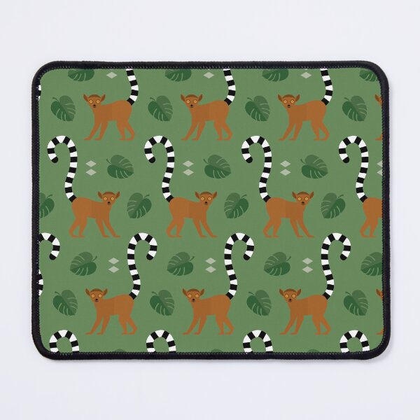 Item preview, Ringtailed lemurs on green designed and sold by reneesillus.