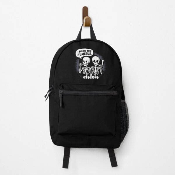 Item preview, Two cartoon skeletons humorously holding bones and making a joke about anatomy in a playful, comedic style designed and sold by Reichcorp.