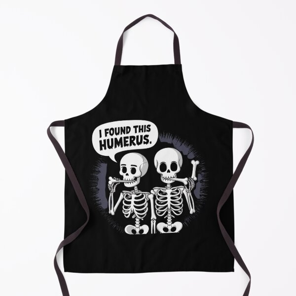 Item preview, Two cartoon skeletons humorously holding bones and making a joke about anatomy in a playful, comedic style designed and sold by Reichcorp.