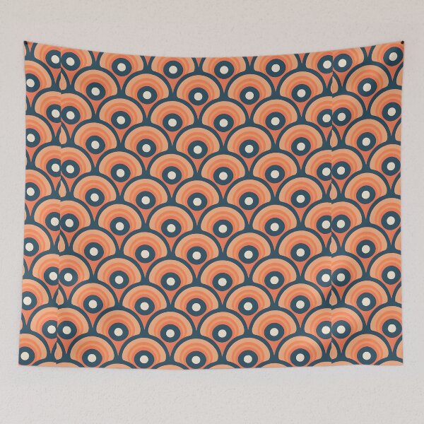Item preview, Mid Century Modern  Geometric  Circles ,  Orange designed and sold by Prints and Lifestyle.