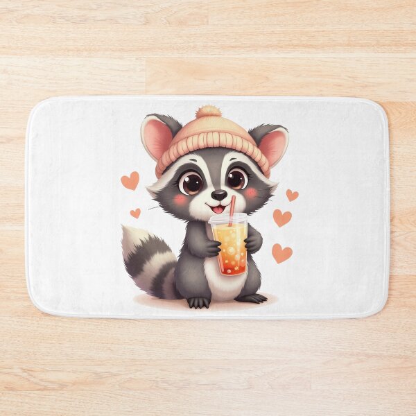 Item preview, bubble tea raccoon designed and sold by jkrphoto.