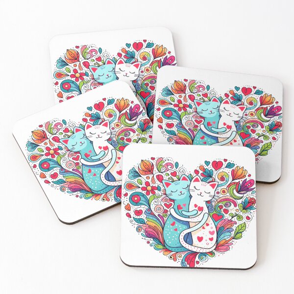 Item preview, cat love sticker designed and sold by Me-design34.