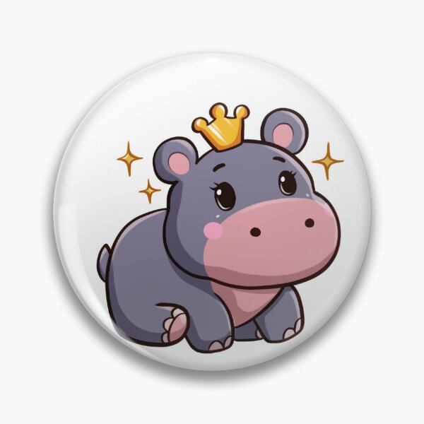 Item preview, Pygmy hippo design, Baby hippo, Moo Deng desing, Moo Deng stickers. Playful Hippo Trending  designed and sold by RosieArtGallery.