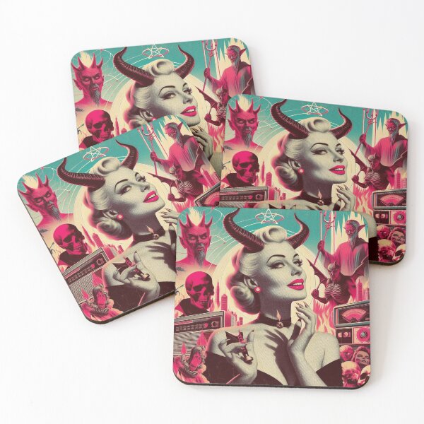Item preview, Retro Devil Woman designed and sold by PulpVintage.
