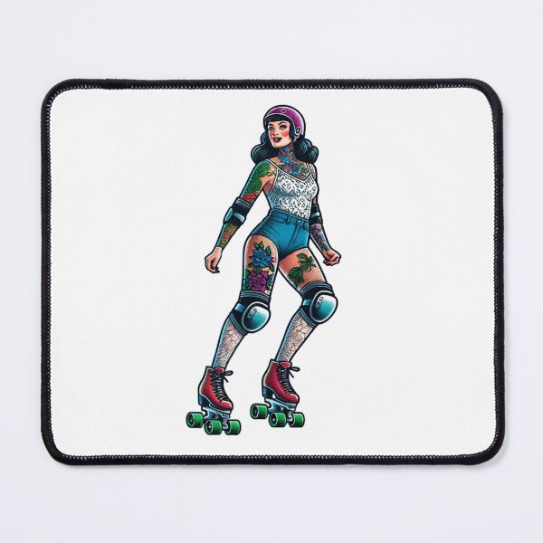 Item preview, Tattooed Rollerskater designed and sold by PinUpPizzazz.