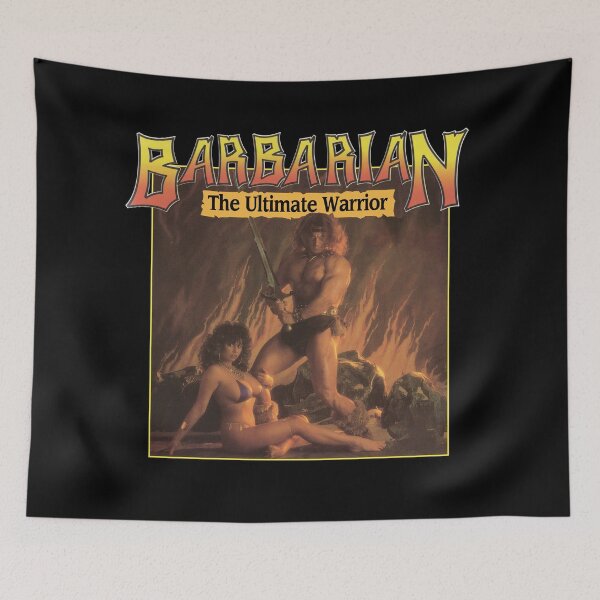 Item preview, Barbarian The Ultimate Warrior Game Cover HD designed and sold by Retr0Tshirts.