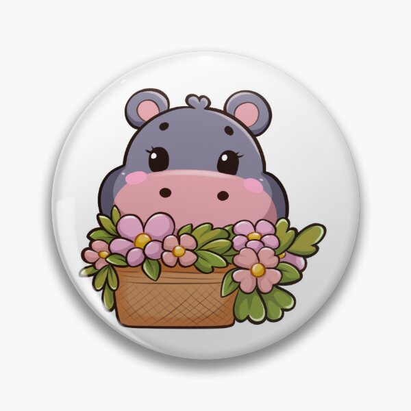 Item preview, Pygmy hippo design, Baby hippo, Moo Deng desing, Moo Deng stickers. Playful Hippo Trending  designed and sold by RosieArtGallery.