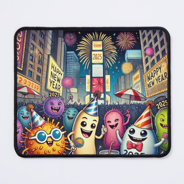 Item preview, Microbes Ringing in 2025: New Year’s Eve Fun designed and sold by AdoraSticks.