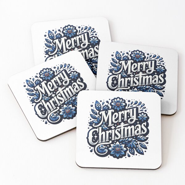 Item preview, Blue Marry Christmas designed and sold by Ginngers.
